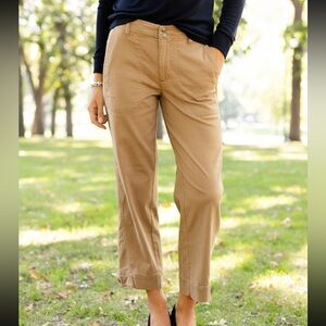 Liverpool Utility Crop With Tab Hem